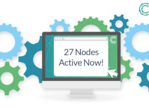 27 nodes are officially active on the Mainnet of Commercio.network.